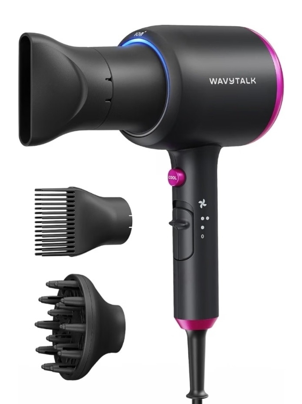 Wavytalk Blown Away Ionic Hair Dryer, 1875W Fast Drying, for All Hair Types